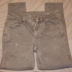 Grey American eagle jeans